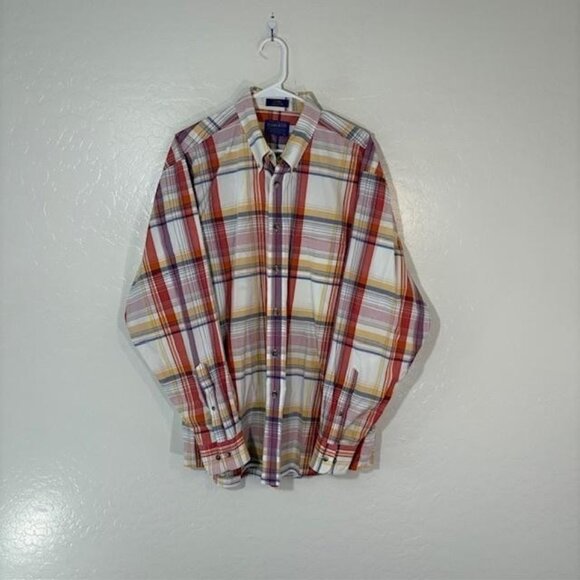Pendleton Shirt Mens Extra Large Multicolor Plaid Long Sleeve Button Up Casual - Picture 1 of 6